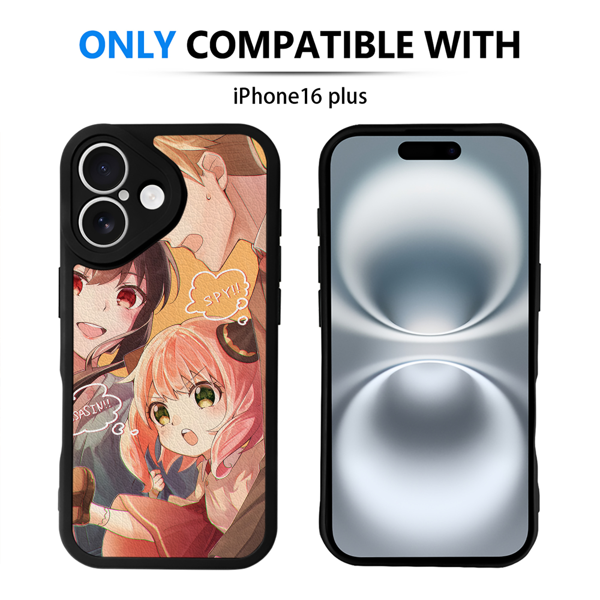 （画像用） SPY×FAMILY间谍家家酒 【iPhone 16シリーズ対応】シリコンスマホケース（レザー調） 材質：シリコン